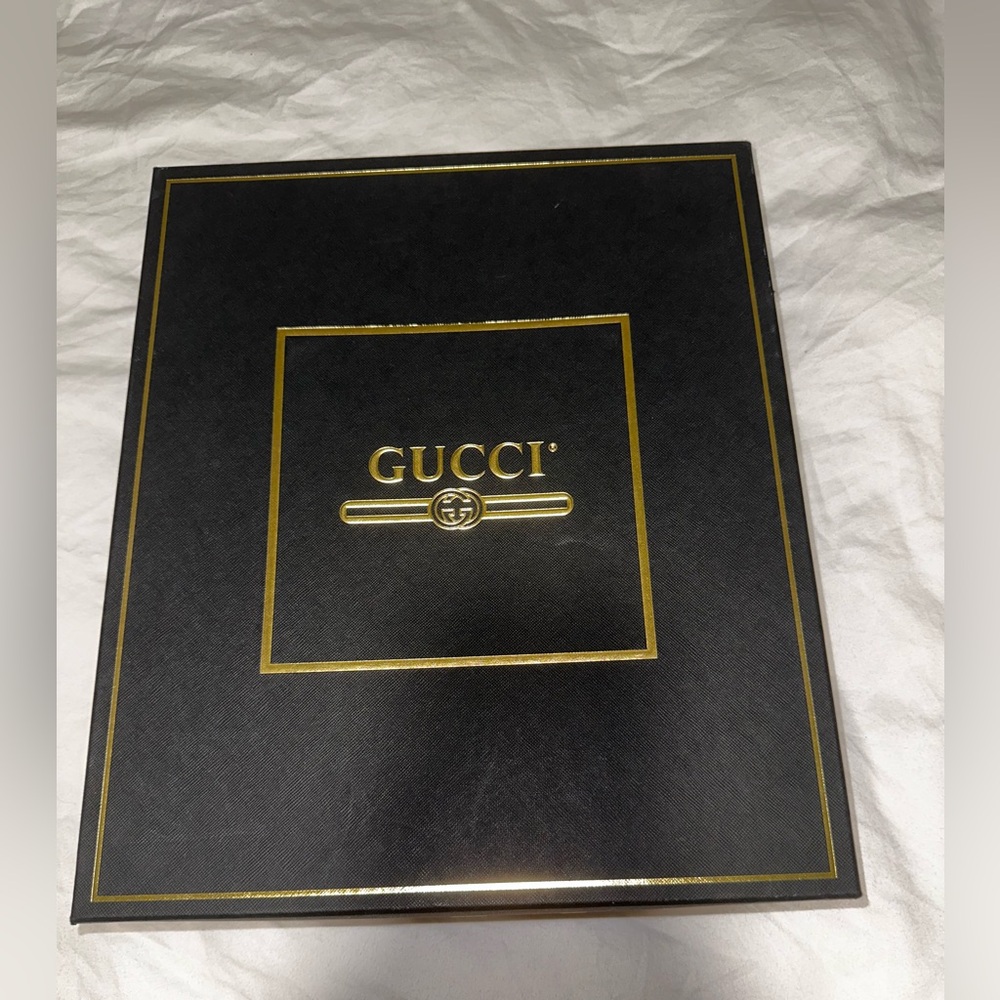 GUCCI Men's Navy GG Pattern Polo / worn once comes with everything - Picture 6 of 7